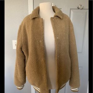 Sherpa varsity jacket